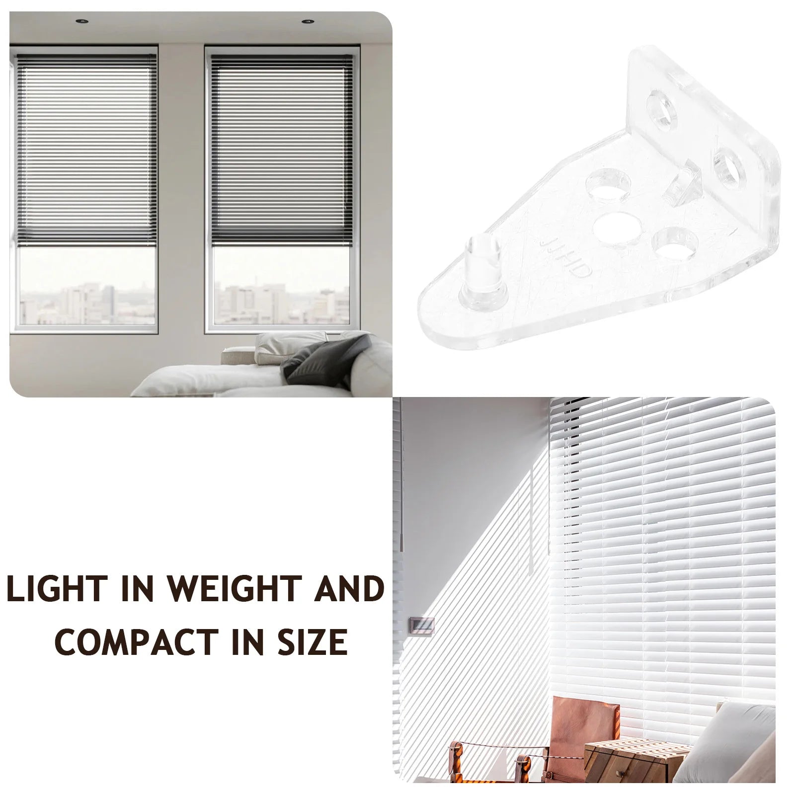 8Pcs Venetian Blind Tilt Hook Strong Connector Hook for Blind Control Wand Safety Use Curtain Roller Sliding Wheel