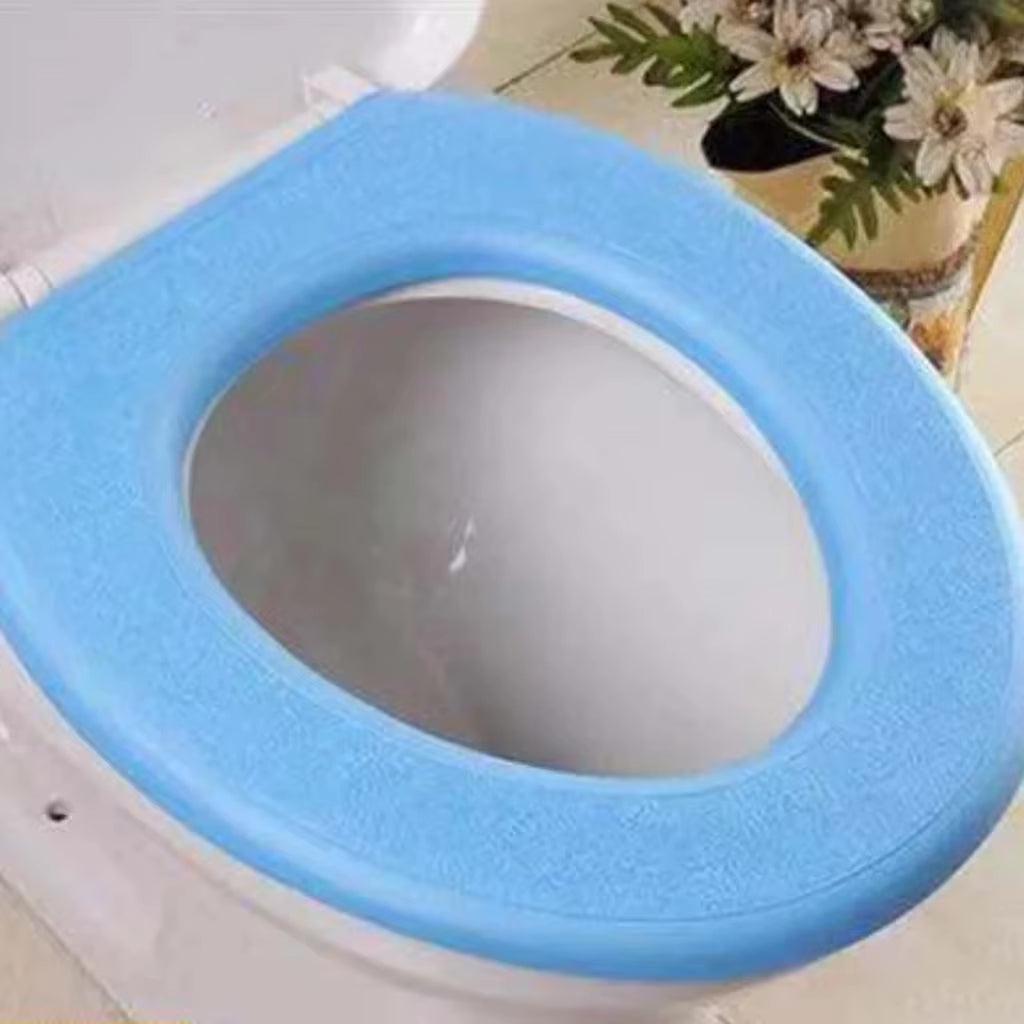 Waterpoof Soft Toilet Seat Cover Bathroom Washable Closestool Mat Pad Cushion O-Shape Toilet Seat Bidet Toilet Cover Accessories