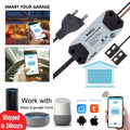 Wifi Switch Smart Garage Door Opener Controller Work with Alexa Echo Google Home Smartlife/Tuya APP Control No Hub Require
