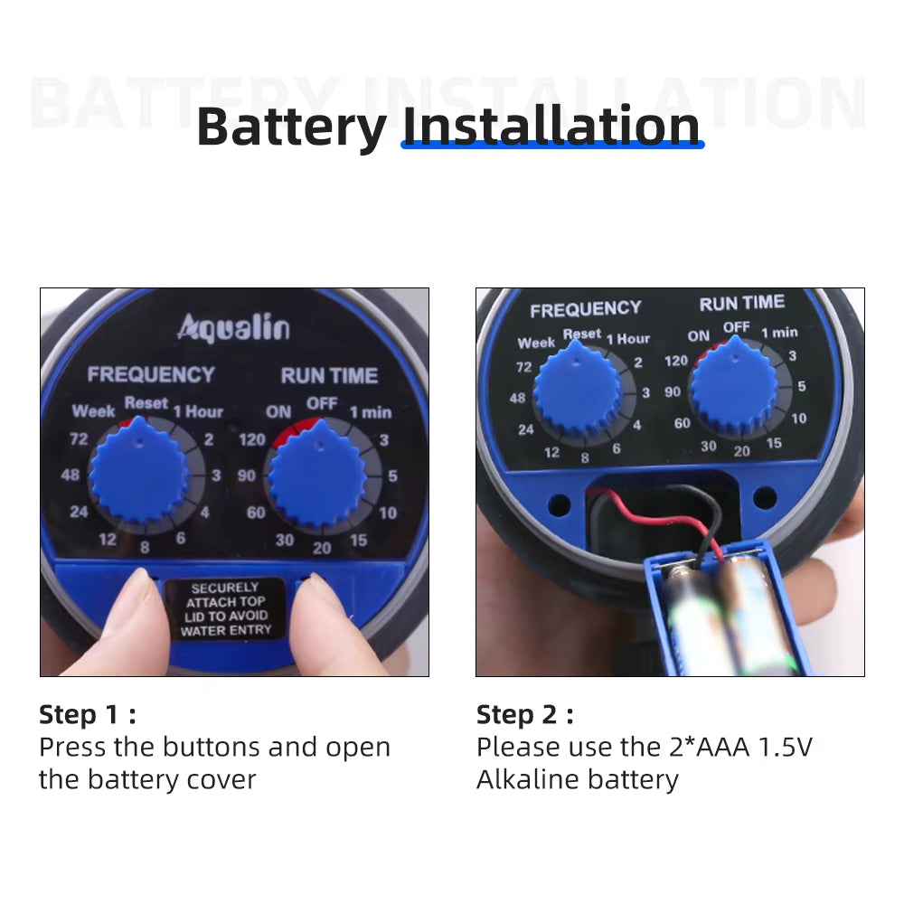 2Pcs  Smart Ball Valve Watering Timer Automatic Electronic Home Garden for Irrigation Used in the Garden , Yard #21025-2