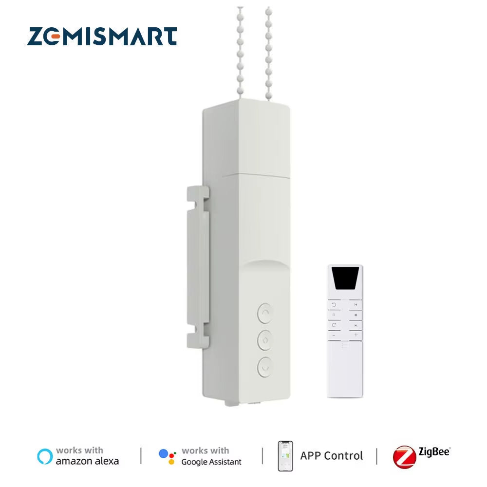 Zigbee Smart Roller Shade Driver Electric Blinds Motor Power by Battery Works with Tuya Alexa Google Home Yandex Voice