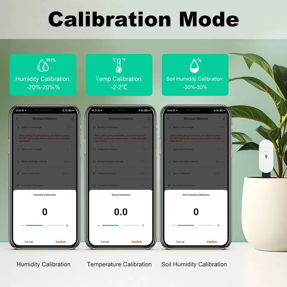 Smart Zigbee Soil Tester Thermometer Hygrometer Garden Automation Irrigation Detector for Plant Care Garden Automation
