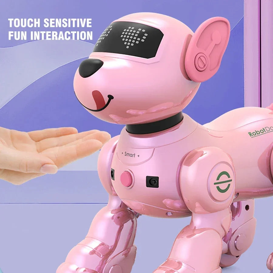 Smart Rc Robot painting Voice control stunt dog Remote Control Robot Toy Dog Programmable Interactive Dancing Toys for Boys Gift