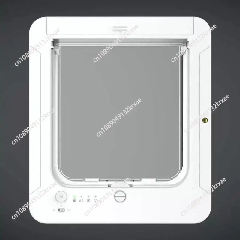 Electric Pet Door with Chip 4-Way Locking Cover Automatic Smart Pet Cat Dog Door