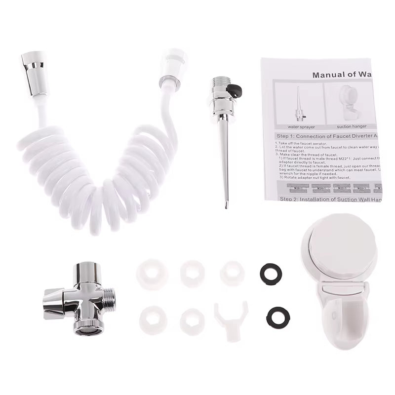 1Set ABS Dental SPA Water Jet Flosser Oral Irrigator Teeth Toothbrush Easy DIY Installation Movable Toothpick Kit Cleaner