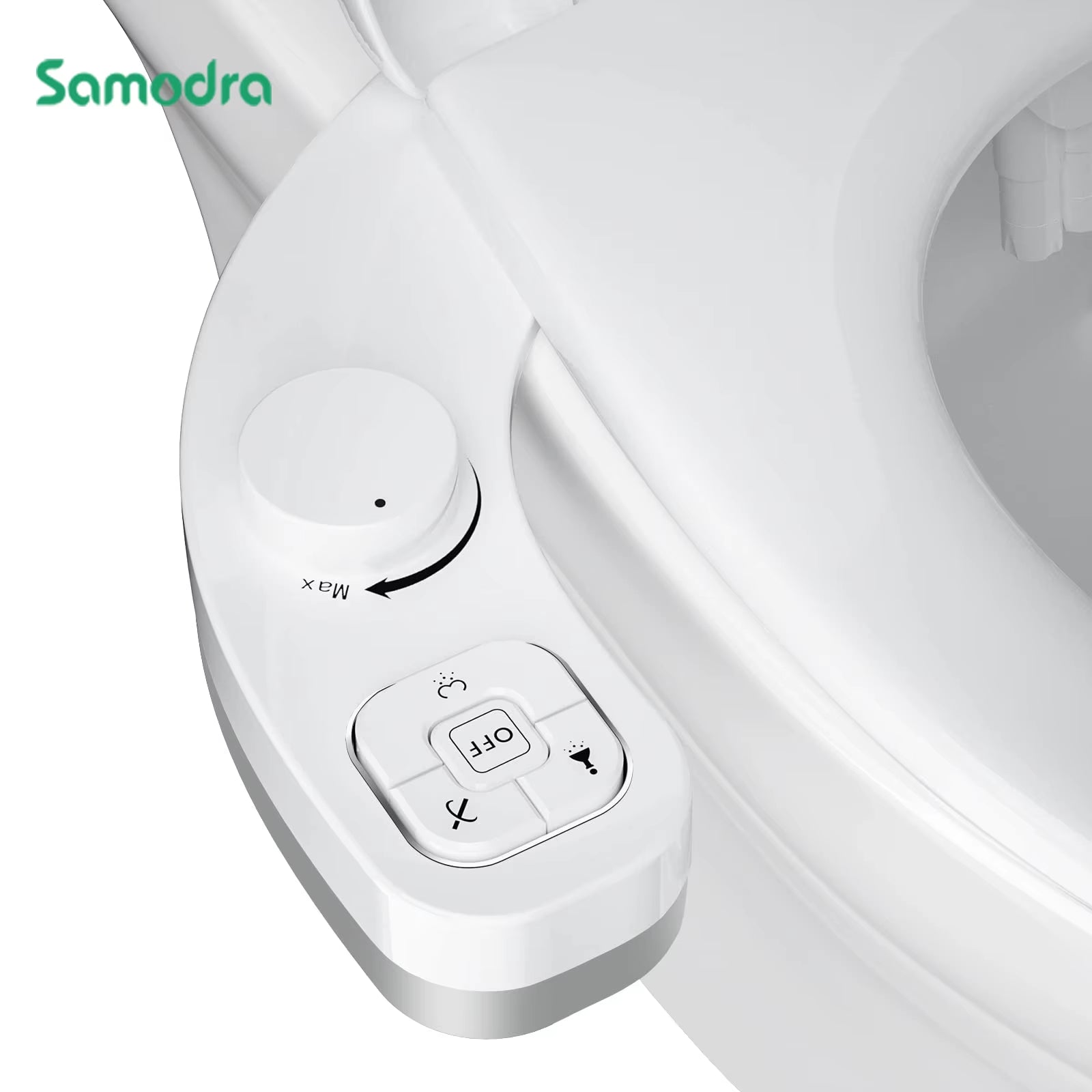 Non-Electric Bidet - Self Cleaning Dual Nozzle (Frontal and Rear Wash) Water Bidet Toilet Seat Attachment