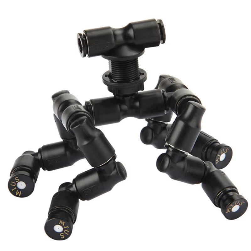 MIUS Smart Reptiles Fogger Mist Sprinkler 360 Degree Rotating Spray Nozzle Garden Greenhouse Irrigation Sprinkler Cooling System