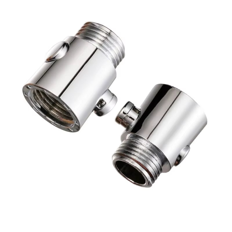ABS Shower Head Arm Diverter Valve Bidet Sprayer Water Separator Adapter Flow Regulator Stop Switch Bathroom Faucet Accessories