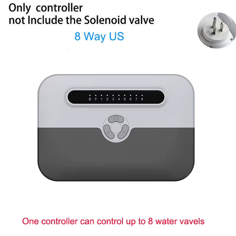 Wifi Smart Irrigation Controller Garden Sprinkler Controller Timing Control of Watering Flowers 8-Way Water Valve Controller