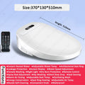 Smart Bidet Toilet Seat with Heated Seat Soft Close Lid Instant Warm Water Wireless Remote Cleaning Modes Elongated Toilet Cover
