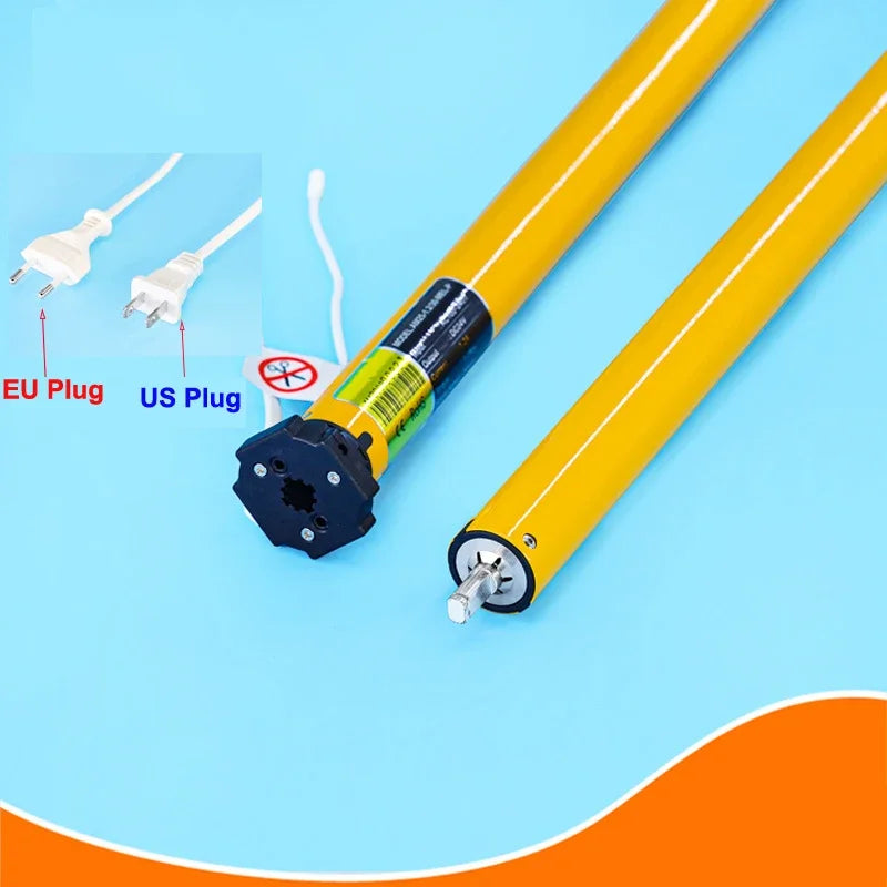 A-OK AM25-1.2/30-MEL-P Electric Flexible Gauze Curtain Motorized Roller Blinds EU/US Plug Tubular Motor 110-240V