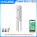 Tuya Smart Zigbee Soil Tester Temperature and Humidity Meter Waterproof Thermohygrometer Garden Automation Irrigation Detector
