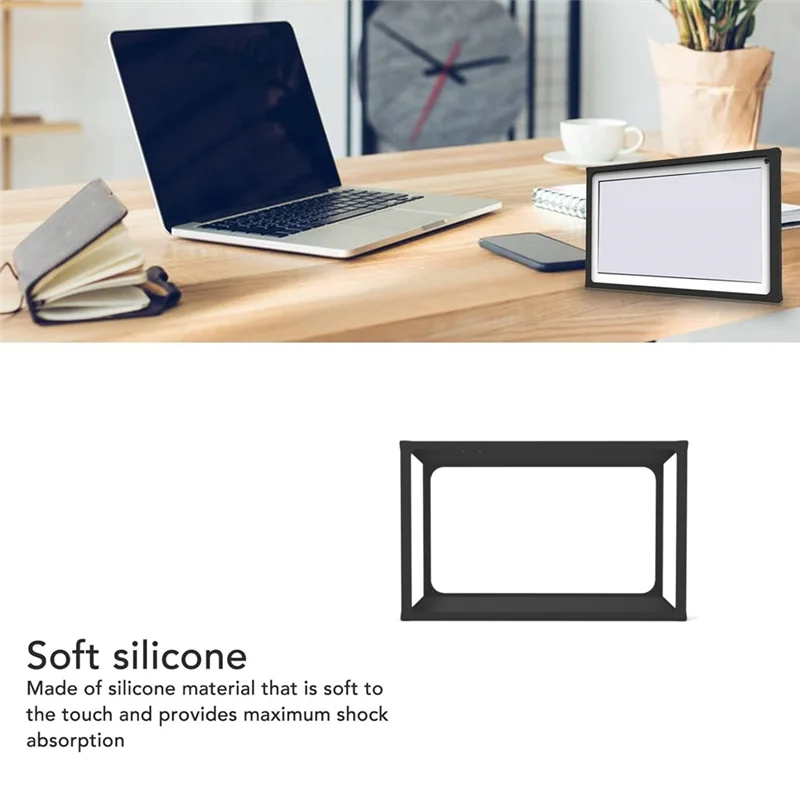 FULL-For Echo Show 15 Case Protective Frame Cover Silicone Case For Echo Show 15 Smart Speaker Dustproof Protective Case