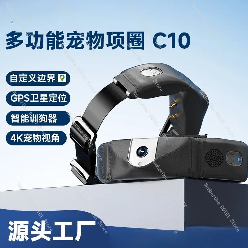 Smart Pet Collar, Health Monitoring and Multi-function Trainer, 4K Perspective for Dog Positioning and Activity Tracking