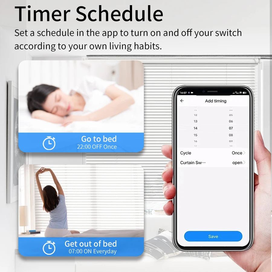 Wifi Smart Curtain Switch Module Tuya Smart Life Alexa Google Roller Blinds Shades Rolling Garage Door Projector AC 100-240V