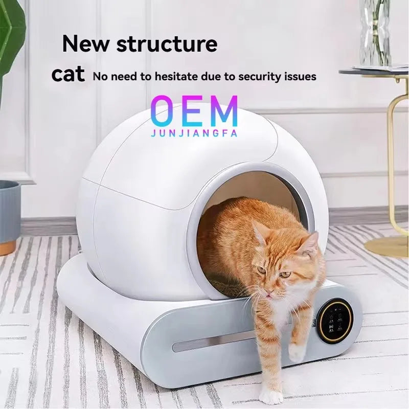 Automatic cat Litter Box Odor Free Large Cat Toilet Automatic Smart Cat Litter Sand Box for Big Pet