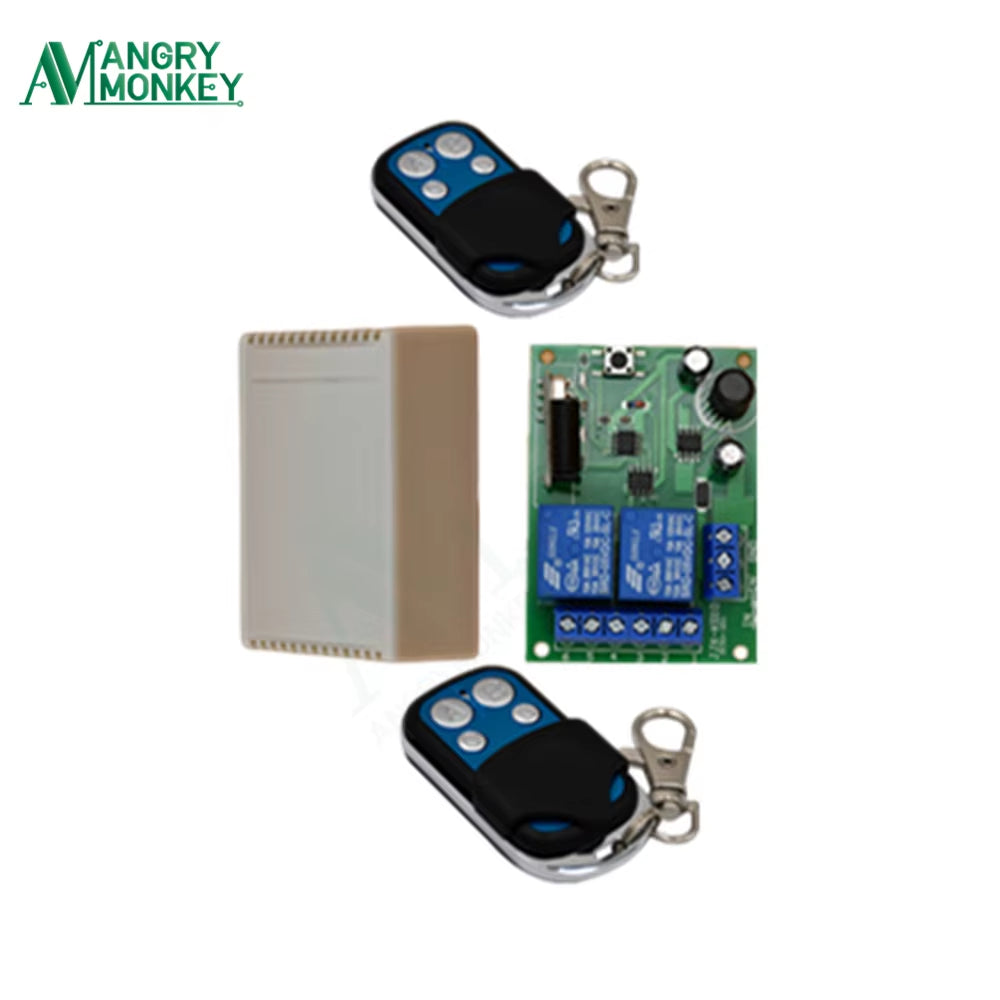 433 Mhz Wireless Remote Control Switch Module DC 12V 24V 30V 2CH RF Relay Receiver and Transmitter for Gate Garage Controller