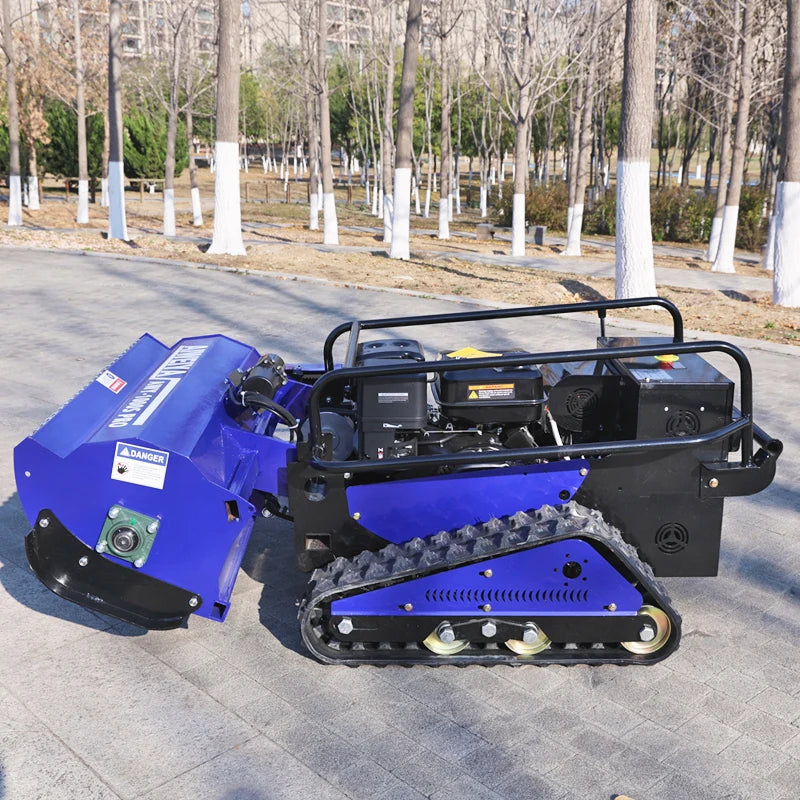 Customized Chinese Factory Hot zero Turn 800 Cut Automatic Remote Control Crawler Lawn Flail Mower with Parts