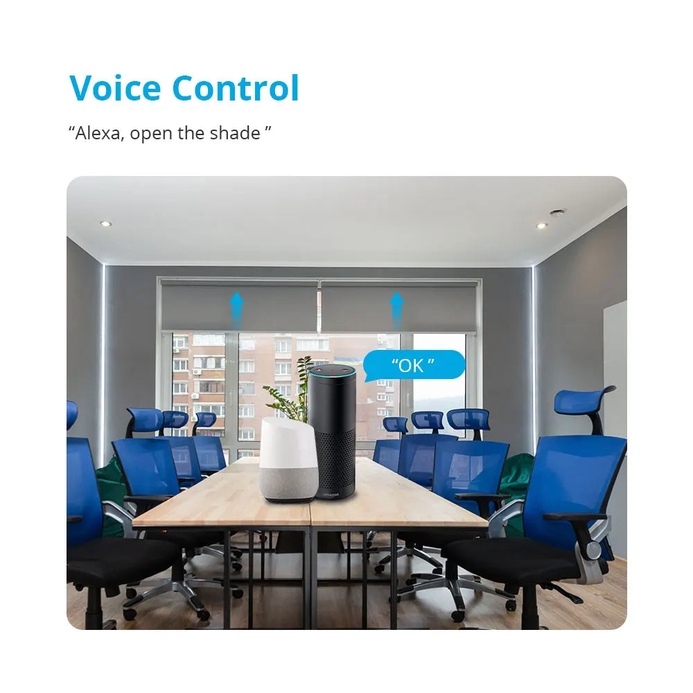 Zemismart WiFi Electric Roller Blind Motor Automatic enginer for 37mm 38mm Tube Work with Tuya Alexa Google Home Voice