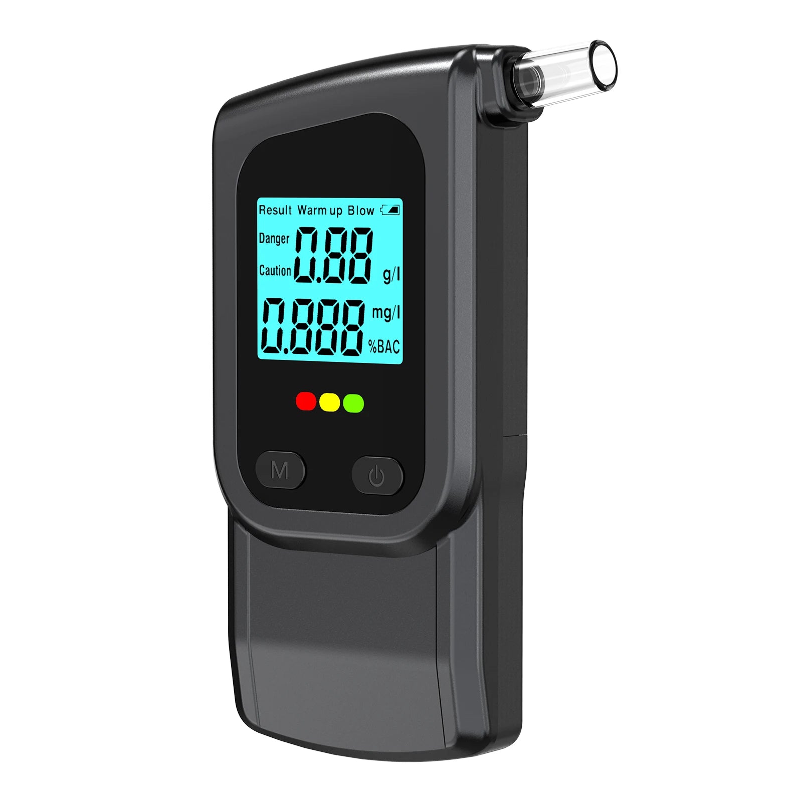 Portable Breath Alcohol Tester with LED Digital Display Alcohol Detector Alcotester for Personal & Professional Use