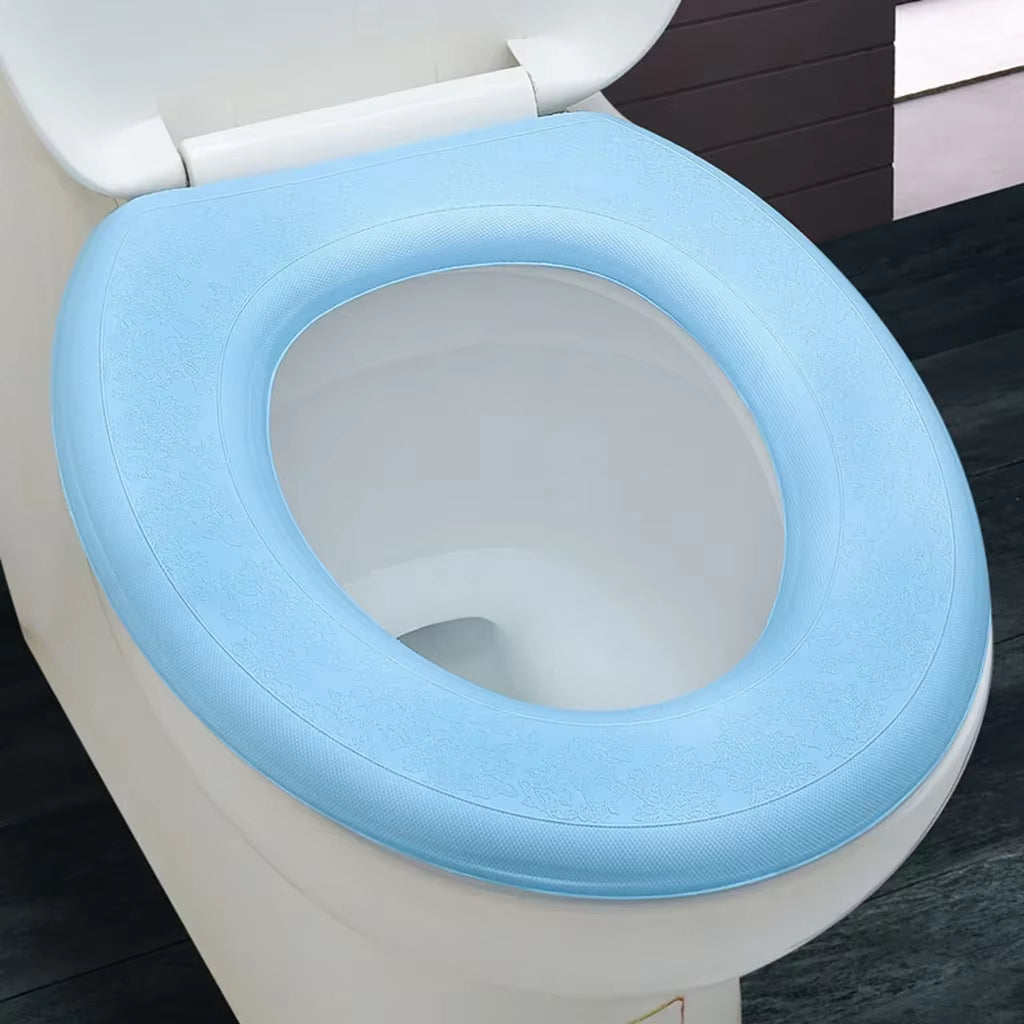 Waterpoof Soft Toilet Seat Cover Bathroom Washable Closestool Mat Pad Cushion O-Shape Toilet Seat Bidet Toilet Cover Accessories