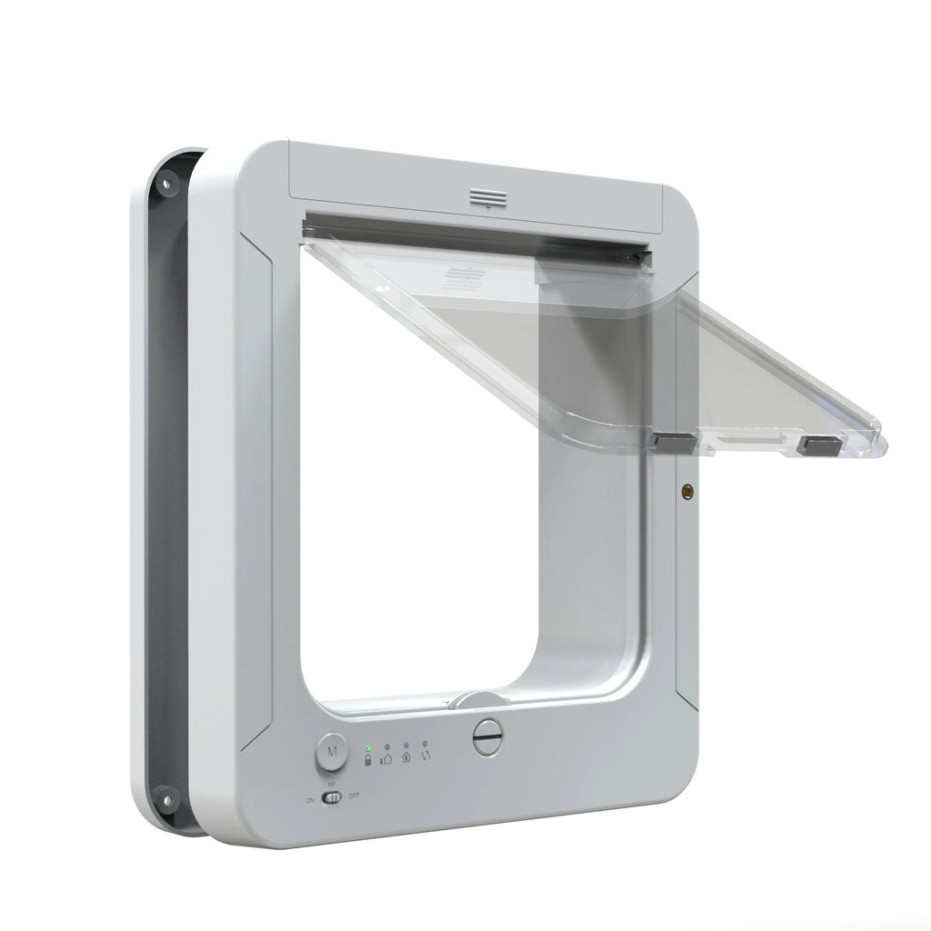 Smart Pet Door Gate Pet Care Microchip Cat Flap Door Small Dog Door Scans Pets