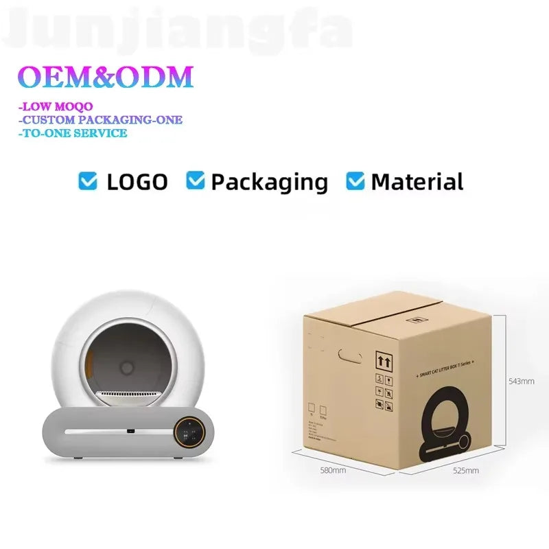 Automatic cat Litter Box Odor Free Large Cat Toilet Automatic Smart Cat Litter Sand Box for Big Pet