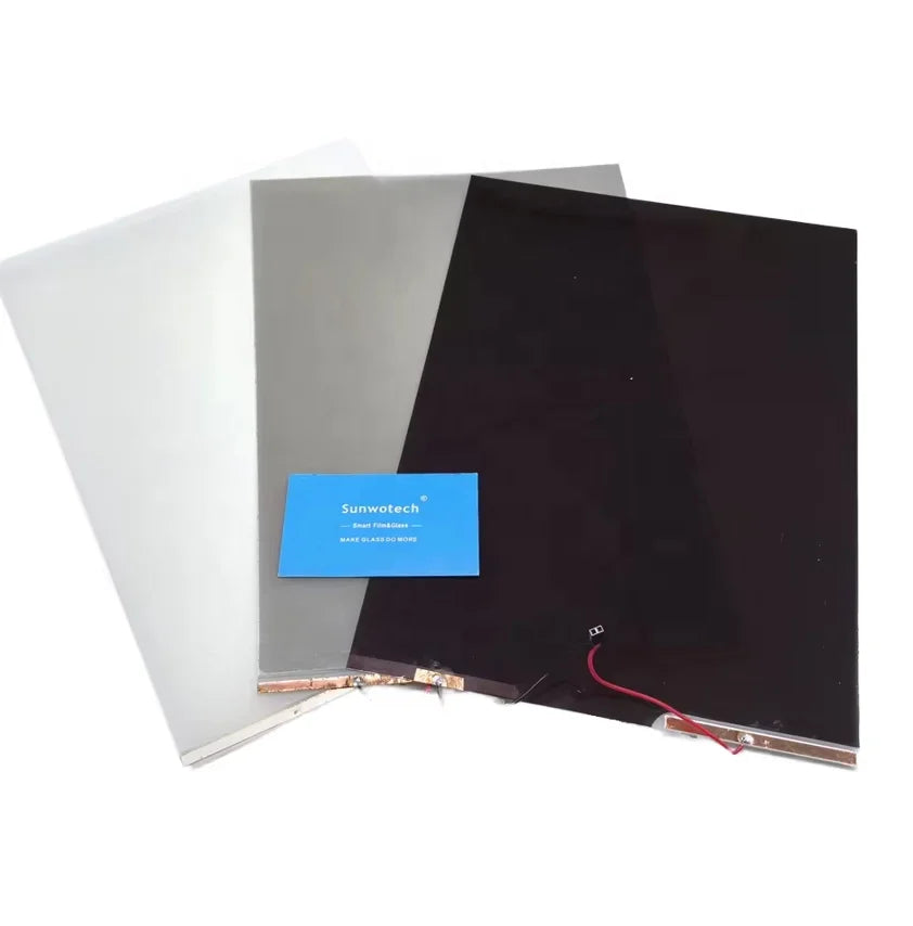 Modern Black Self-Adhesive PDLC Smart Film for Glass Privacy Switchable Remote Control PET for Apartment Hotel Decorative