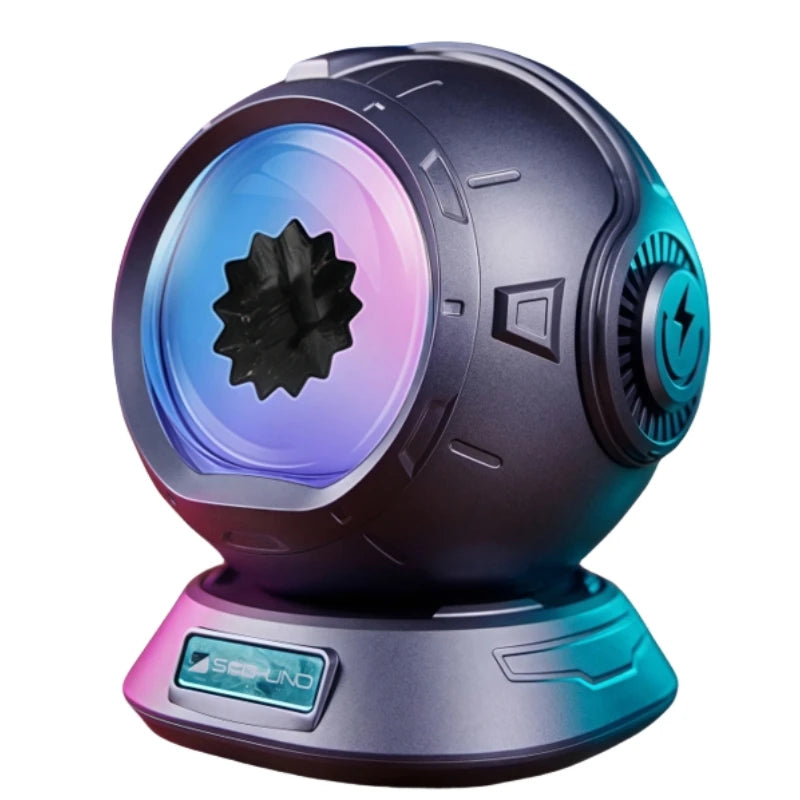 Bluetooth Speaker, Dancing Ferrofluid Speaker with 2 Adjustable Modes and Colorful Lights for Computer Desktop Home Decor, Rela