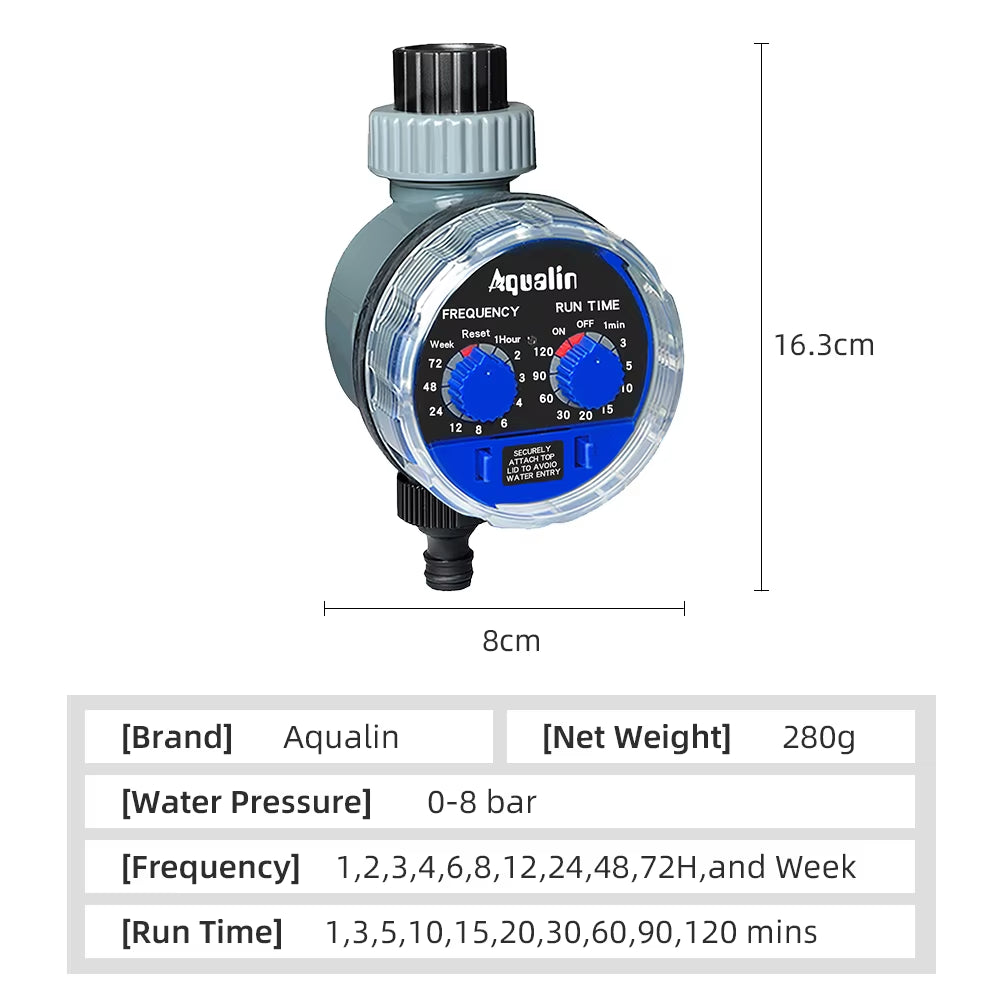 2Pcs  Smart Ball Valve Watering Timer Automatic Electronic Home Garden for Irrigation Used in the Garden , Yard #21025-2