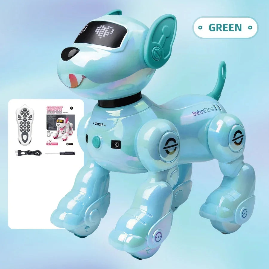 Smart Rc Robot painting Voice control stunt dog Remote Control Robot Toy Dog Programmable Interactive Dancing Toys for Boys Gift
