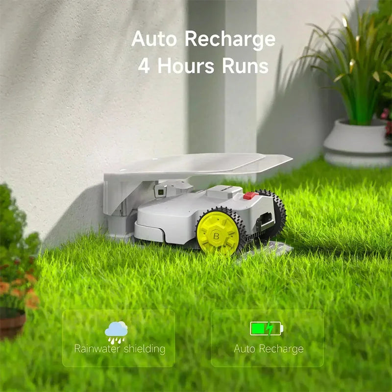 STLF Hot Sell APP Control Remote Control Small Rechargeable Electric Lawn Mower Robot Automatic Lawn Mower