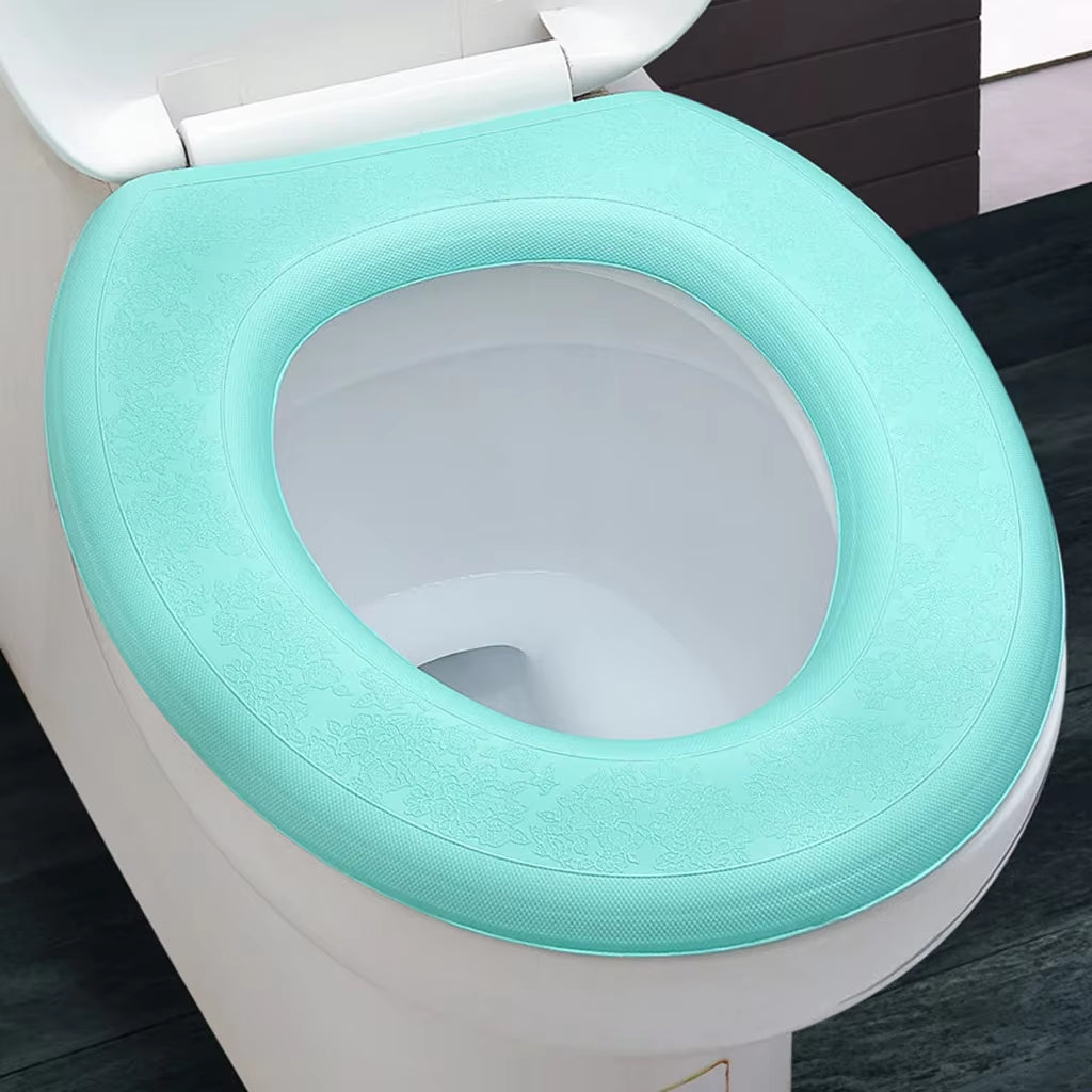 Waterpoof Soft Toilet Seat Cover Bathroom Washable Closestool Mat Pad Cushion O-Shape Toilet Seat Bidet Toilet Cover Accessories