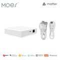MOES Matter Gateway, Enjoy Smart Home Control with Tuya Zigbee, Voice Control with Siri, HomeKit, SmartThings, Google Assistant,
