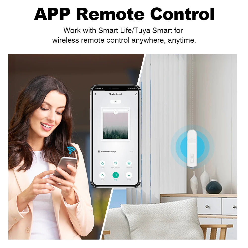 Manhot Smart Electric Curtain Motor Chain Roller