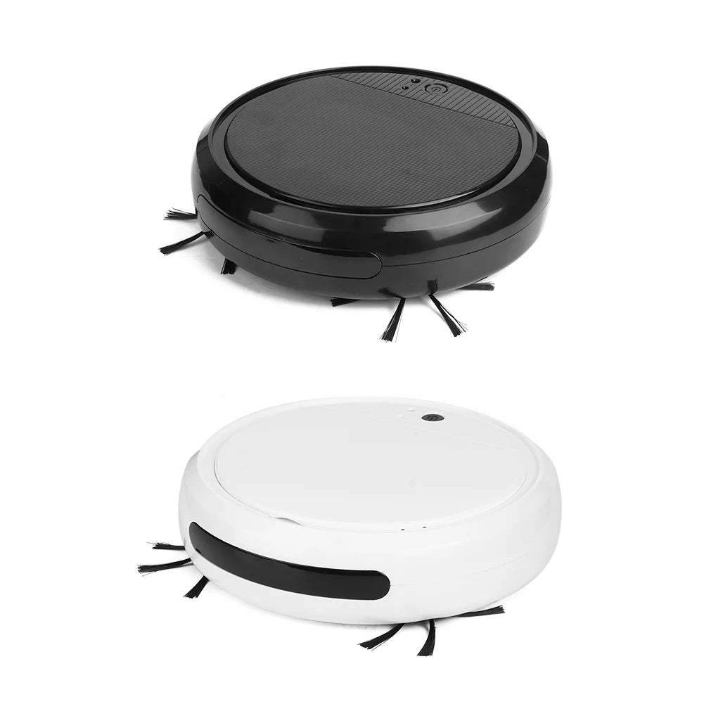 Smart Sensor Protectio 360° Smart Sweeper Robot Vacuum Wet Dry Powerful Suction Hard Floors for Pet Hair Carpets Floating Dust