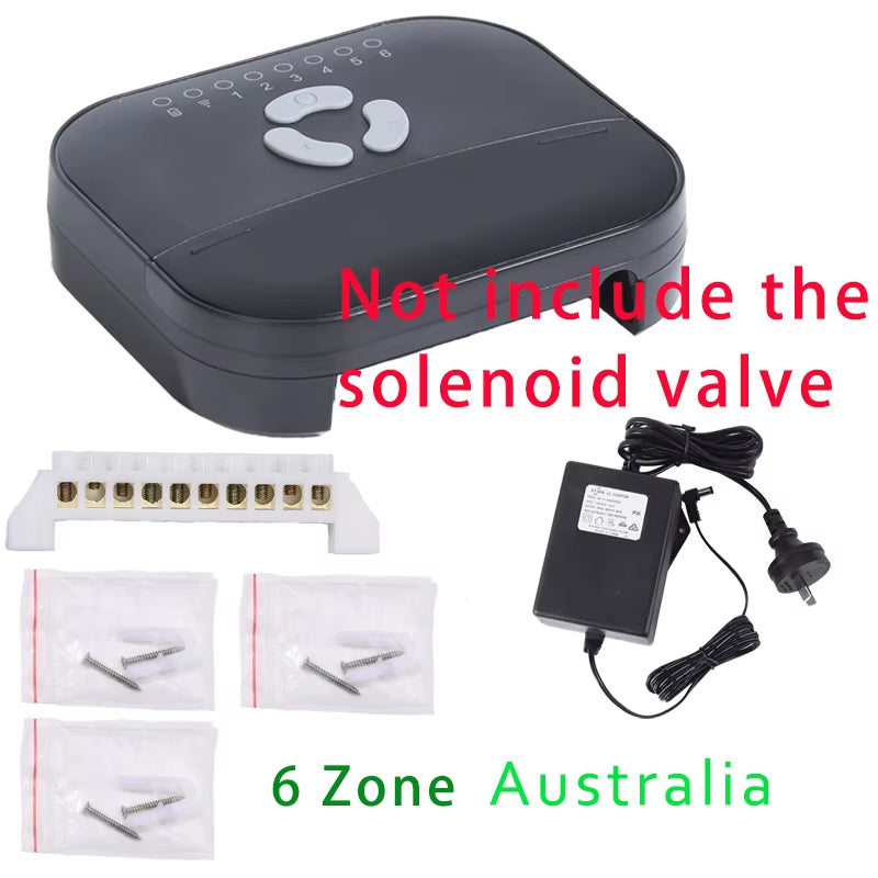 6 Zone WIFI Connect Tuya Smart Home Watering Timer and Garden Irrigation Controller Water Solenoid Valve Irrigation Timer System