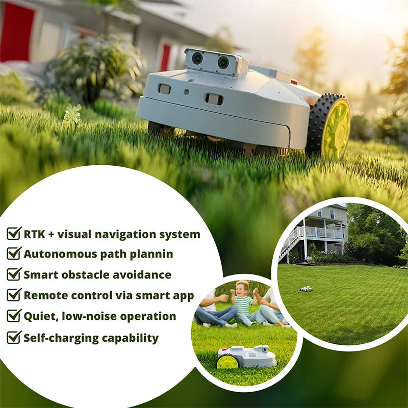 STLF Full Auto Smart Lawn Mower High Performance Home Garden Robot Mobile Control
