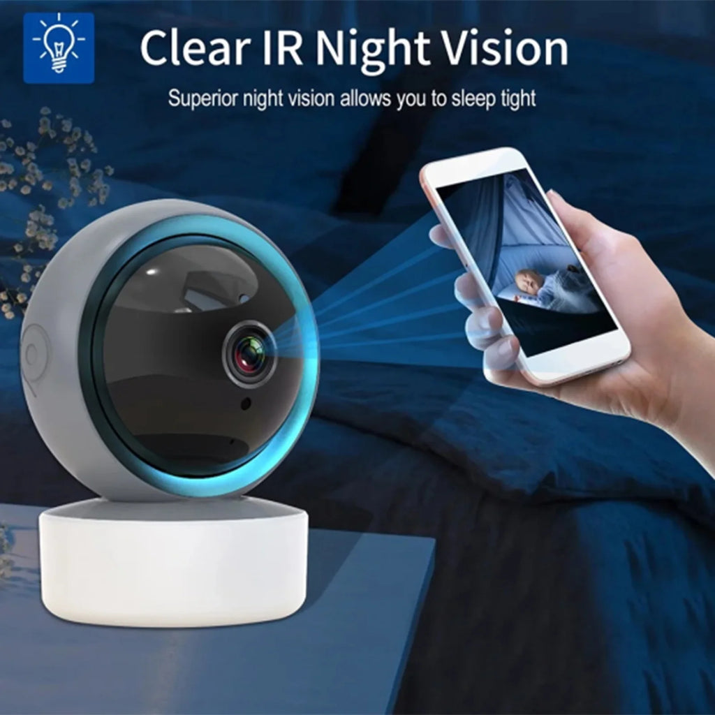 Pets Camera with 2 Way Intercom Smart Motion Sense Indoor Camera for Home Safety WIFI Dog Camera with PTZ 355° Shooting Camera