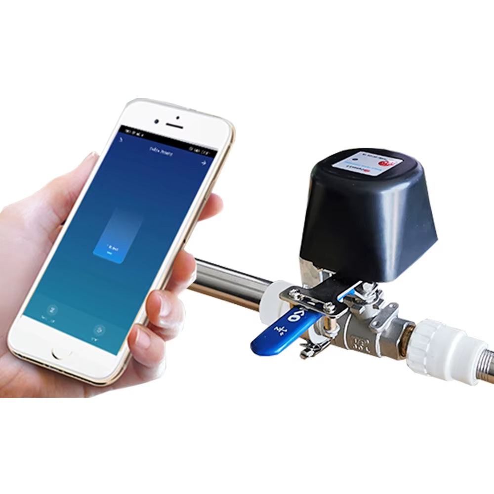 Smart Home Automation Control Valve Tuya Zigbee Wireless Control Gas Water Valve for Gas Work with Alexa,Google Assistant