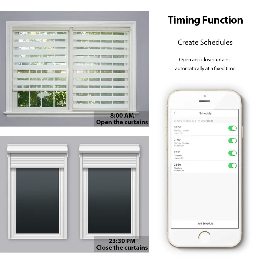 Tuya Smart Life EU WiFi Double Curtain Blind Switch for Roller Shutter Electric motor Google Home Alexa Echo Voice Control DIY
