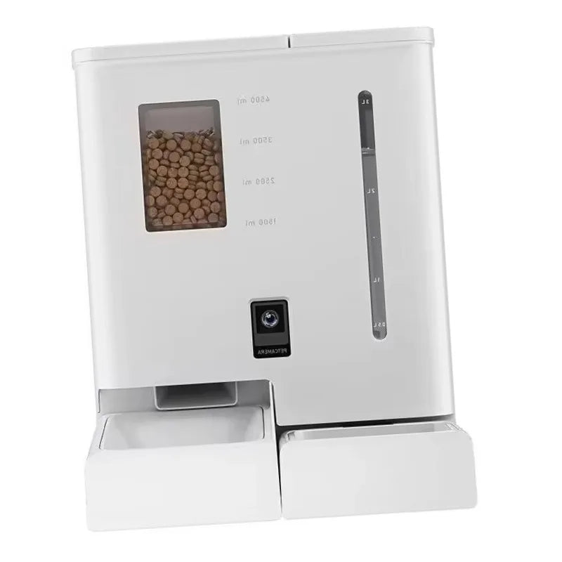 APP Control Smart Pet Food Feeder and Water Fountain  Multi Automatic Cat Food Feeder  Water Dispenser With Camera