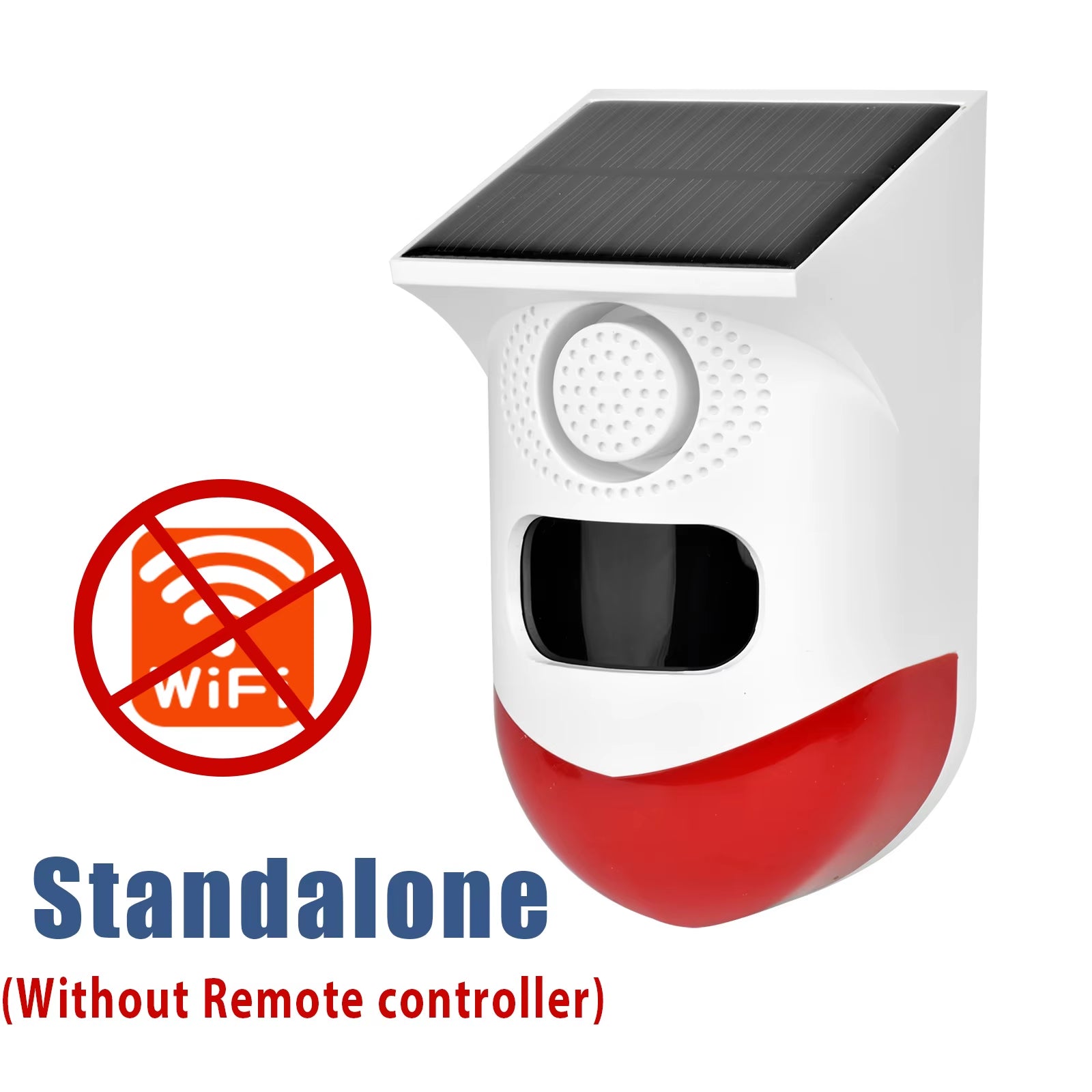 Wifi Tuya Smart Outdoor Charging Security Sound Alarm Detector Sensor Farm Garden Solar Infrared Siren Solar