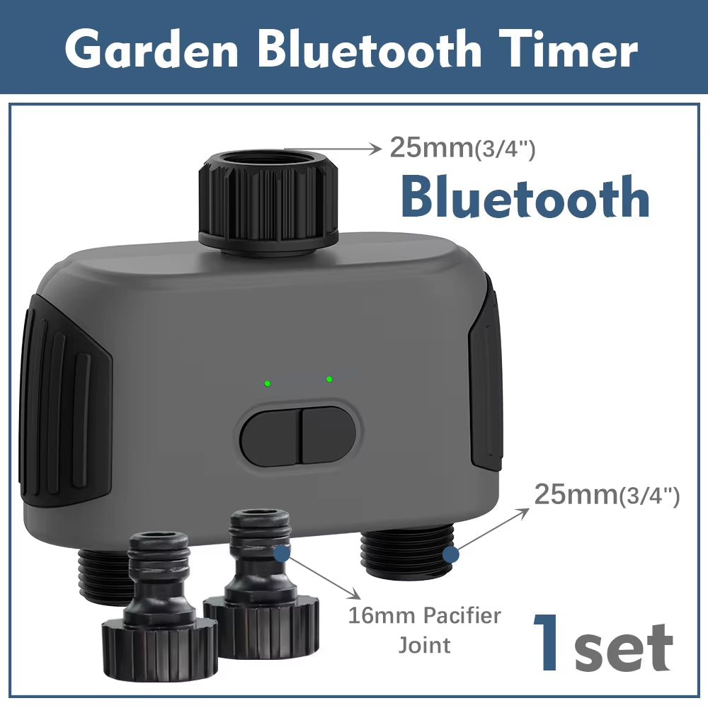 2-Way Wifi/Bluetooth Compatible Timer Automatic Programming US EU UK AU Plug Garden Irrigation System Watering Smart Controller