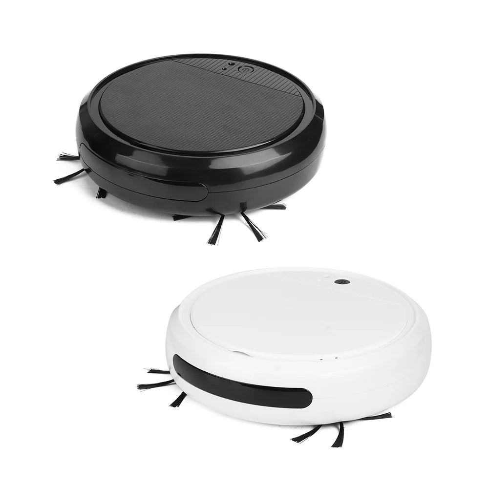 Smart Sensor Protectio 360° Smart Sweeper Robot Vacuum Wet Dry Powerful Suction Hard Floors for Pet Hair Carpets Floating Dust