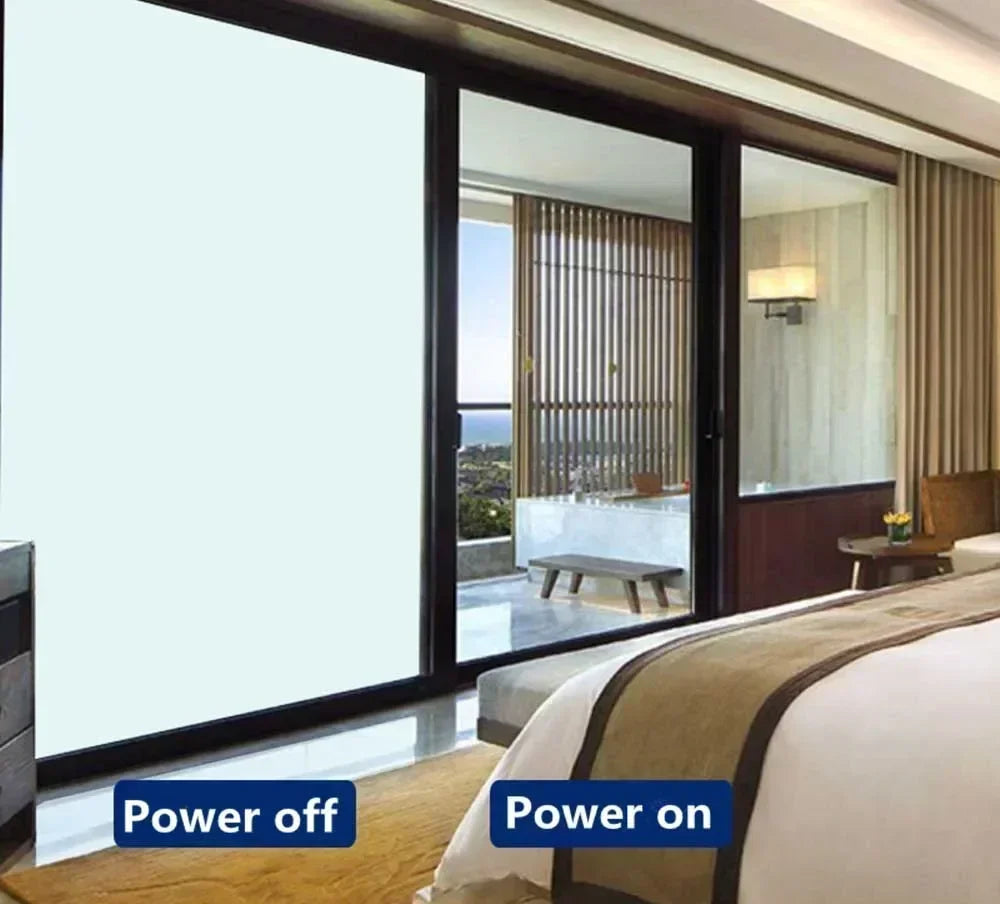 electric PDLC smart window privacy film customized size switchable remote tint foil