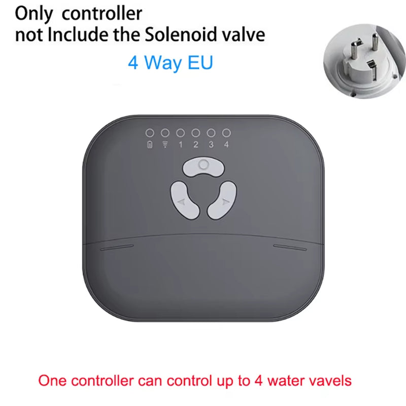 WIFI Smart Garden Irrigation Watering Timer Irrigation Water Solenoid Valve 4/6/8-Way Programmable Drip Garden Watering System