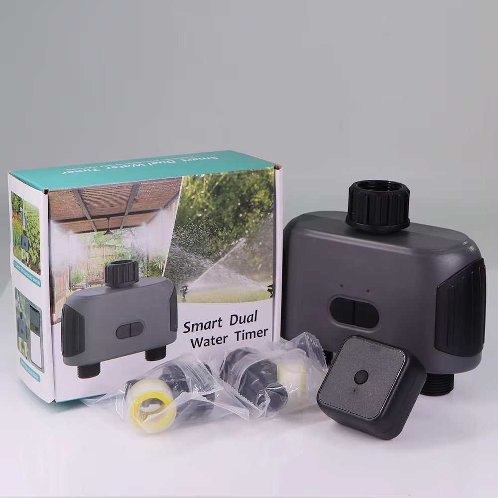 2-Way Wifi/Bluetooth Compatible Timer Automatic Programming US EU UK AU Plug Garden Irrigation System Watering Smart Controller