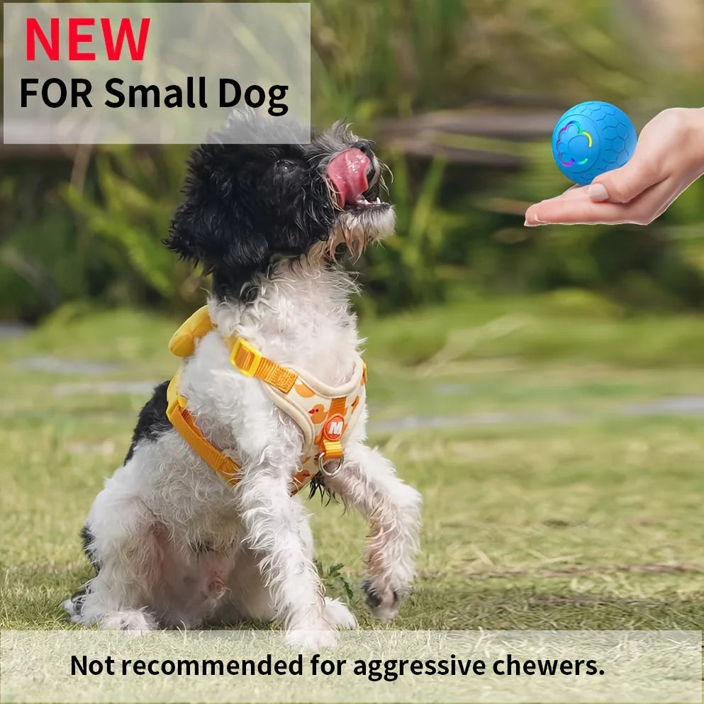Smart Pet Jumping Balls, Dog Cat Interactive Balls, USB Rechargeable, For Small Dogs, With Colorful Flashing Lights, Two Modes A