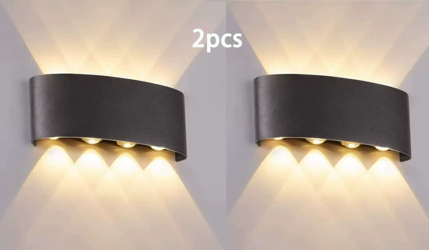 Tuya up and down Wall Light Smart Life APP RGB Outdoor Porch Colored Light Party Garden Porch Lighting Work with Alexa Google